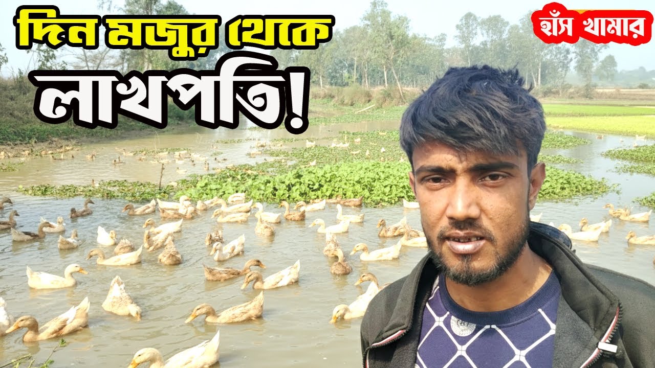 দিনমজুর থেকে সফল খামারি! ৫০টি হাঁস দিয়ে শুরু করে এখন বছরে লাখ টাকা আয়। anonto agro