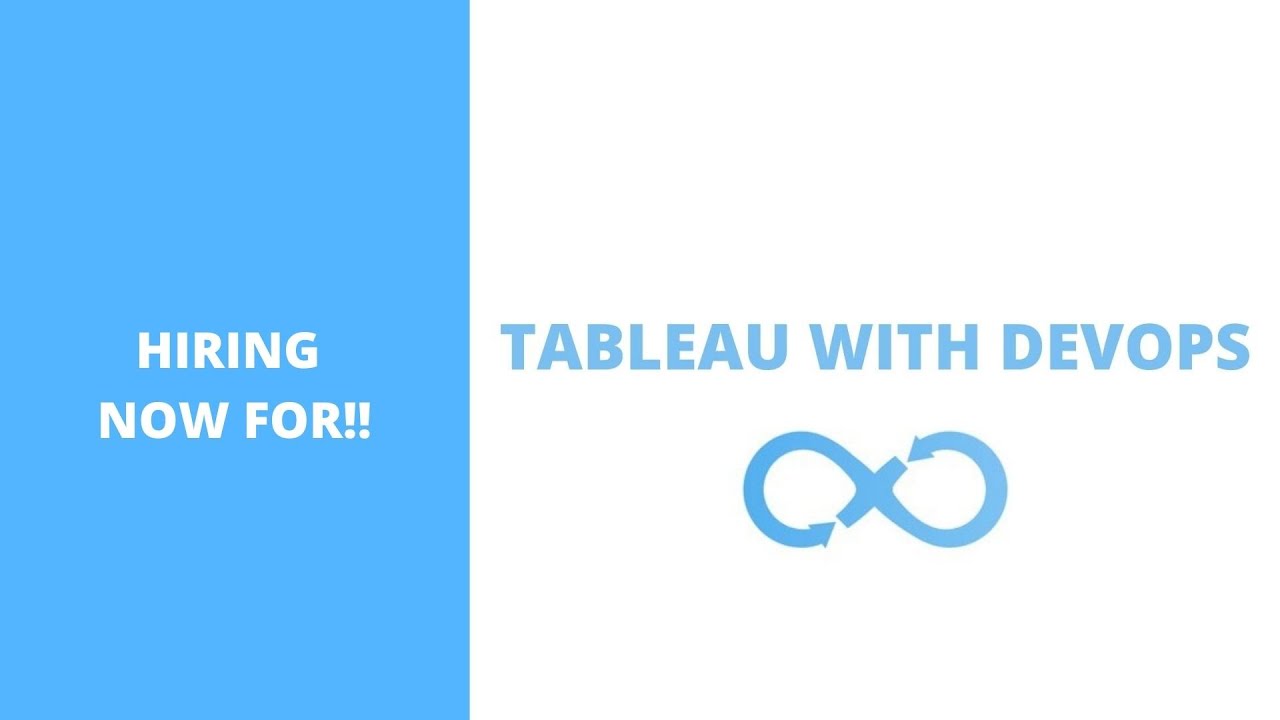 Tableau Devops Tableau Devops Jobs Tableau Developer Tableau