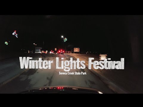 Vídeo: Winter Lights at Seneca Creek State Park