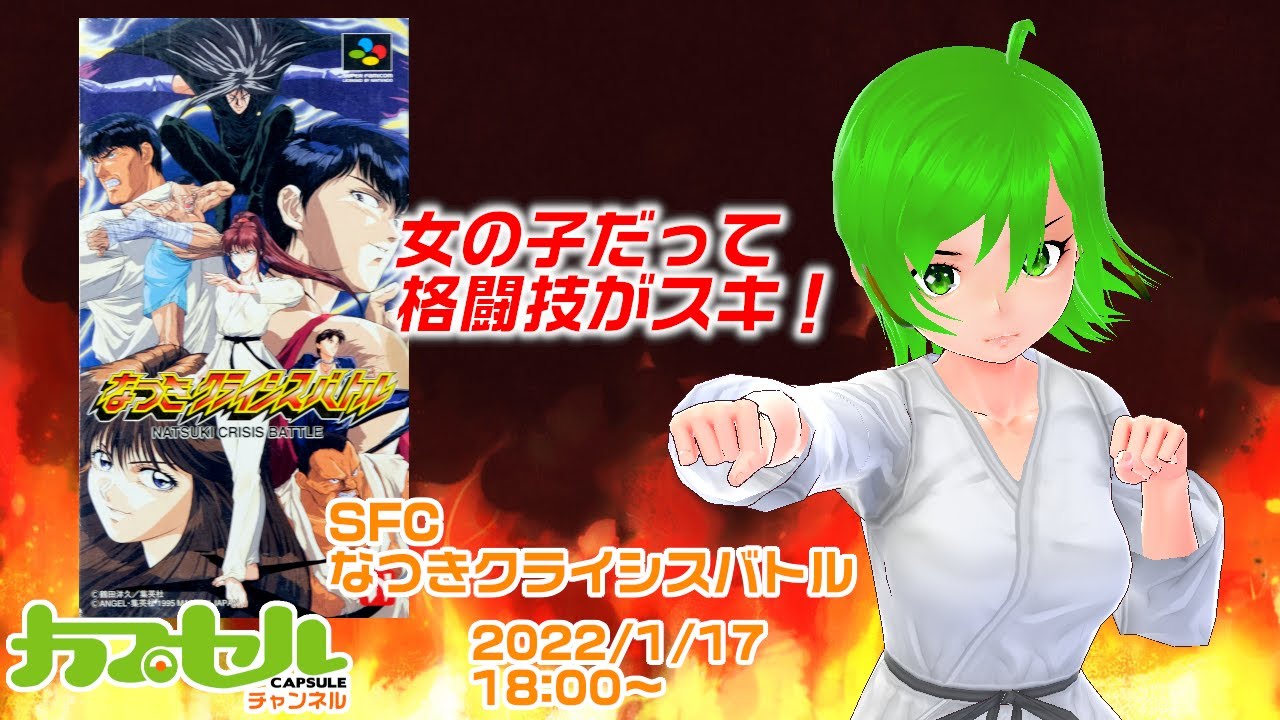 女の子だって格闘技がスキ Sfc なつきクライシスバトル レトロゲーム Vtuber Youtube
