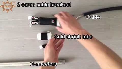 Cold shrink breakout installation