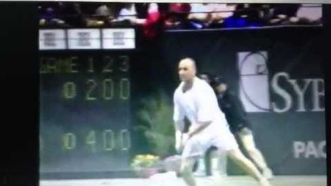 Andre Agassi Return of Serve by Mike VanZutphen