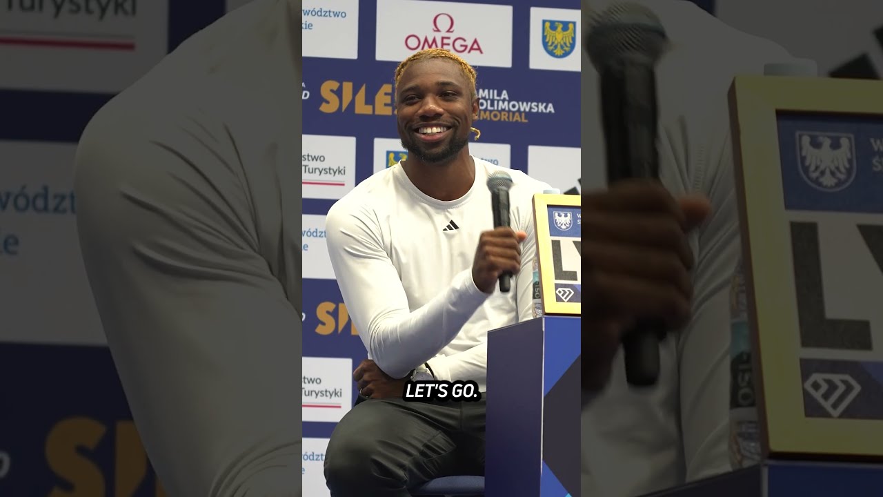 All Smiles From Noahlyles18 Tomorrow S 100m Is Shaping Up To Be Fast SilesiaDL DiamondLeague