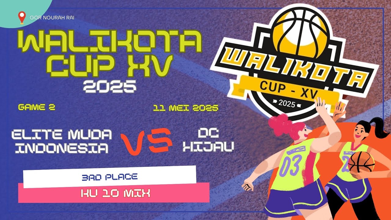 GAME 2 - ELITE MUDA INDONESIA VS DC HIJAU | 3RD PLACE KU 10 MIX WALIKOTA CUP | Minggu, 11 Mei 2025