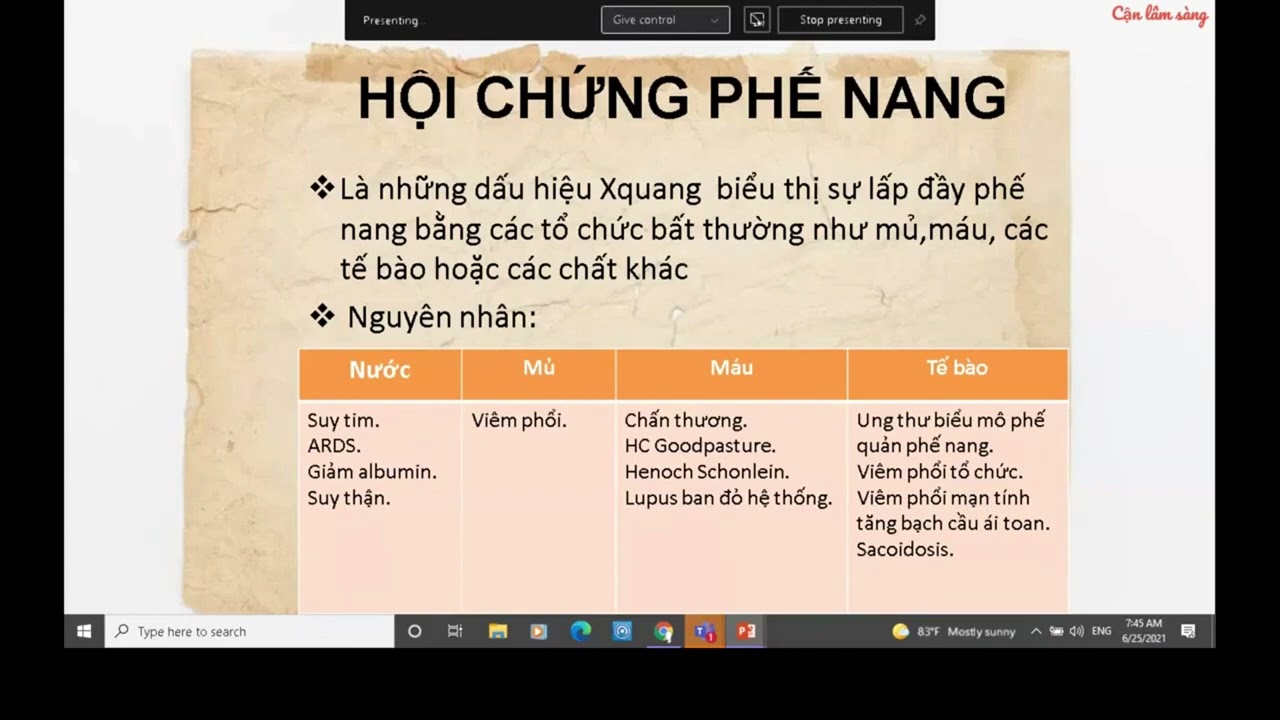 Chẩn đoán hình ảnh X - quang bệnh lý nhu mô phổi | YDS