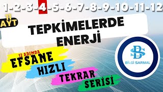 KİMYASAL TEPKİMELERDE ENERJİ SORU ÇÖZÜMÜ - 11. SINIF KİMYA - AYT KİMYA