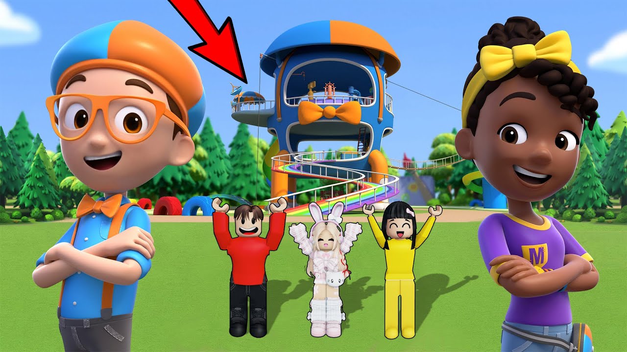 Yuta, Mio Dan Baby Celine Nyari Blippi Yang Menyamar PART 2 || ROBLOX