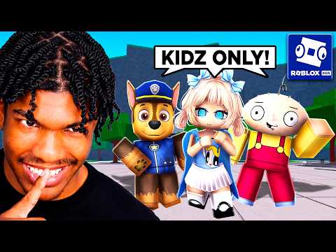 I Snuck Into KIDS ONLY SERVER in ROBLOX..