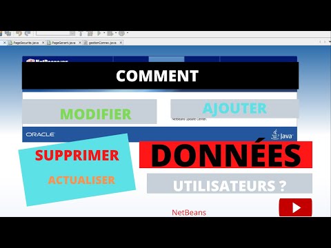 Projet@java 15 : COMMENT CRÉER UN BOUTON MODIFIER SUR UNE PAGE UTILISATEUR   SOUS  NETBEANS ?