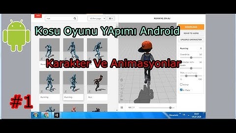 Mobil  Koşu Oyunu Yapımı  #1/ Karakter Ve Animasyon Ekleme / unity 3d oyun yapımı