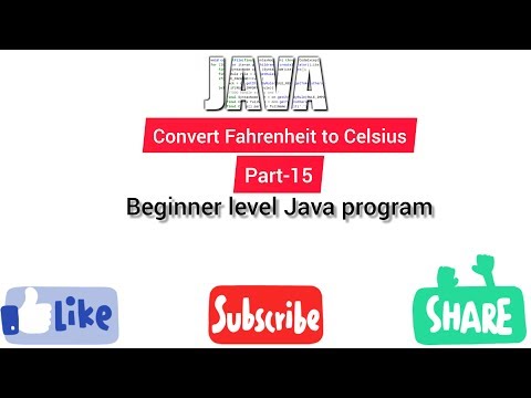 convert Fahrenheit to Celsius Java program for beginner level part 15 Easy Learning Genius