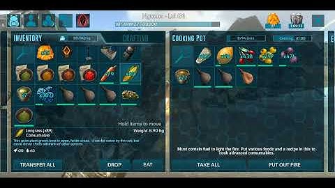 Making Calien Soup in Ark Mobile