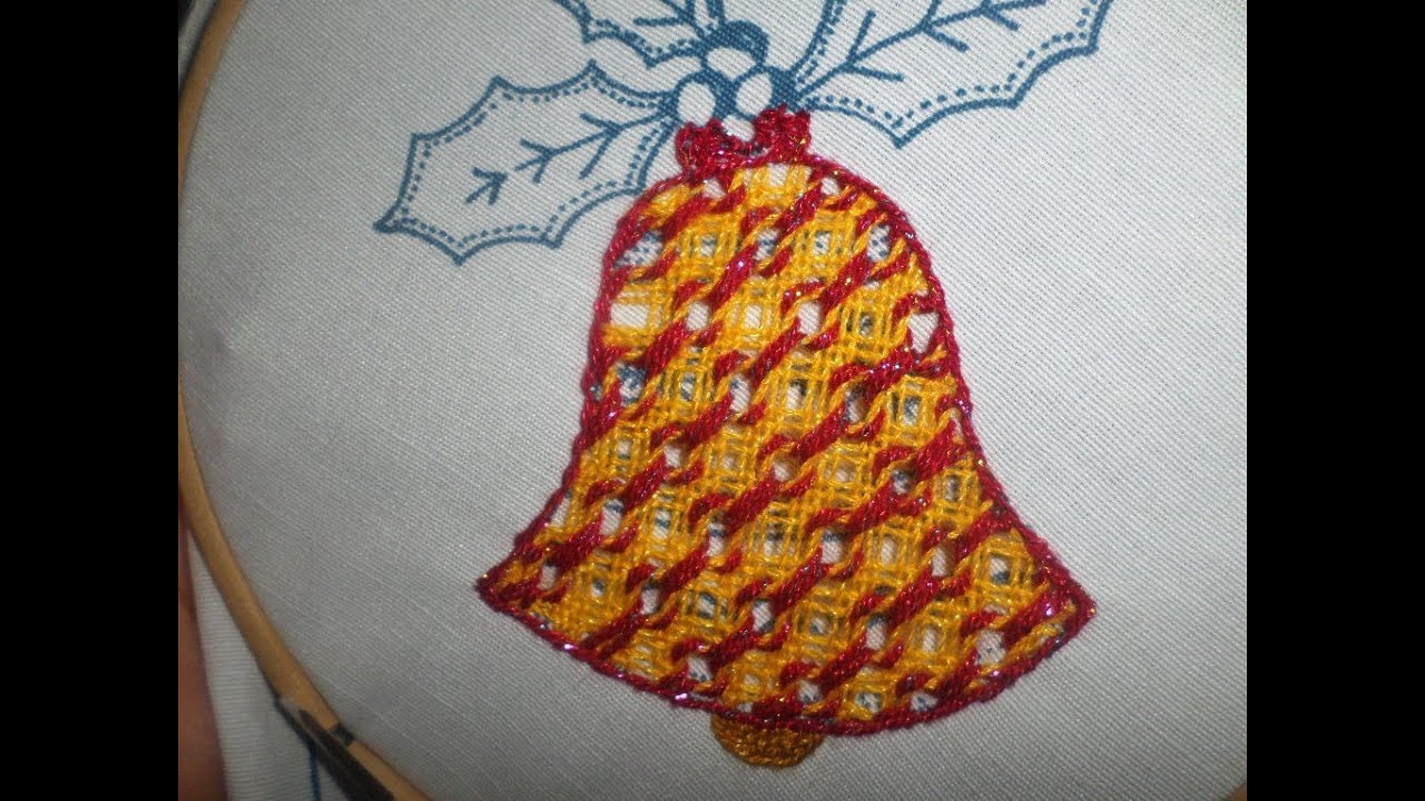 Bordado Fantasia Campana Navideña # 3