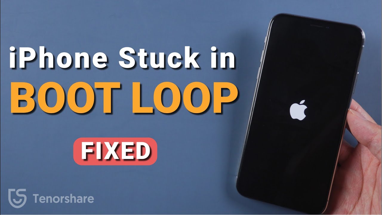 How to Fix iPhone Stuck on Boot Loop without Data Loss - YouTube
