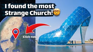 I found Strange Church Building 💒 on Google Earth 🌎 and Google Maps #googleearth #strange