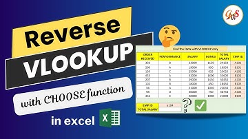 Reverse VLOOKUP in Excel | VLOOKUP with Choose Function