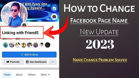 Facebook Page Name Change Problem | How To Change Facebook Page Name New Update 2023