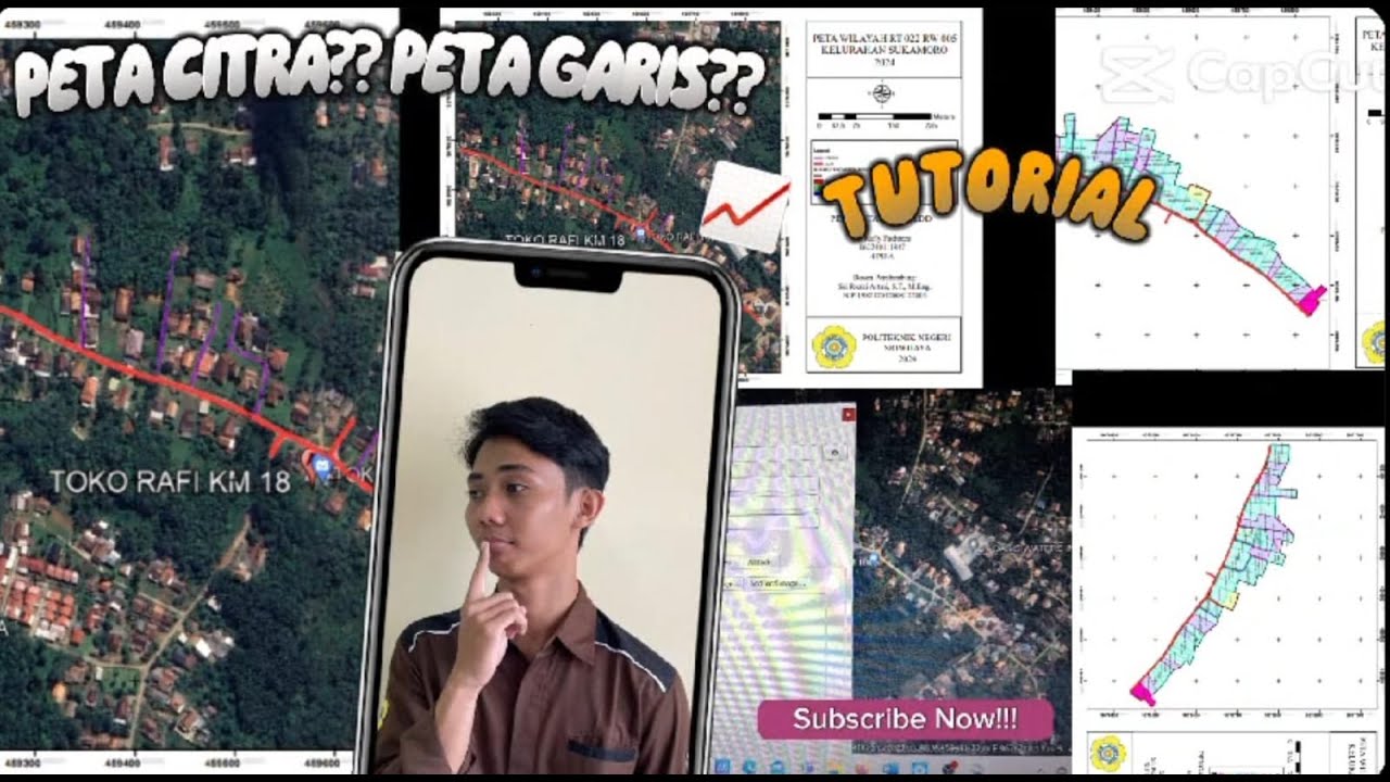 TUTORIAL CARA MEMBUAT PETA CITRA DAN GARIS DARI GOOGLE EARTH - YouTube
