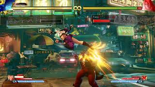 Street Fighter Juri maximum damage combo setup