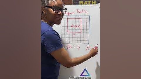 Square roots and squares. #BlackMathGenius #STEM #math #learnmath #MathFun #squareroots