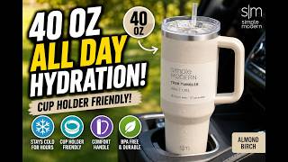 Simple Modern 40 oz Trek Tumbler Review | Cup Holder Friendly Insulated Travel Mug