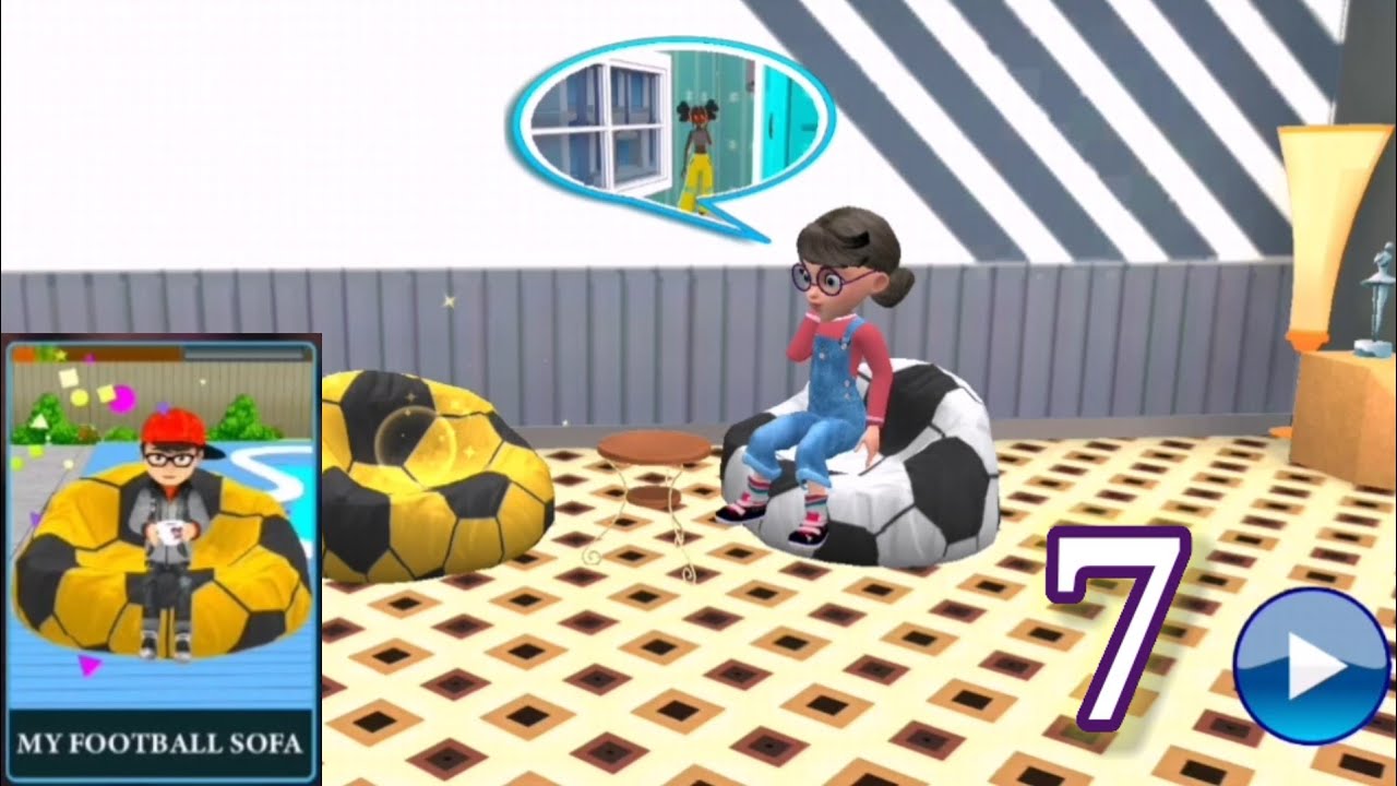 Nick & Tani Prank House Level 7 Puncture The Tani’s Football Sofa Prank Gameplay Walkthrough