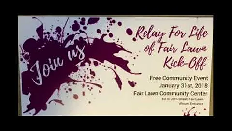 Inside Fair Lawn - 2nd Annual " RELAY FOR LIFE " - Kick-Off