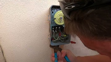 Installing a new pool timer box