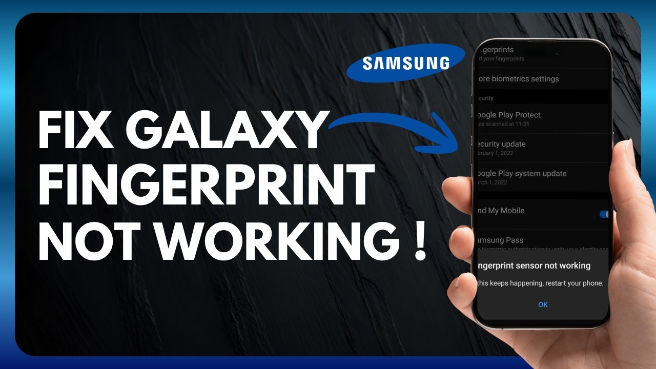 How to Fix Samsung Galaxy Fingerprint Not Working - YouTube