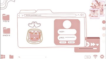 Cute Computer Login Intro Templates With Matching Outros | No Text | Free to use