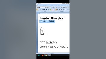 Egyptian Hieroglyph Code 1306c  #viral #msword #computer #microsoftword #roblox   #stockmarket #ms