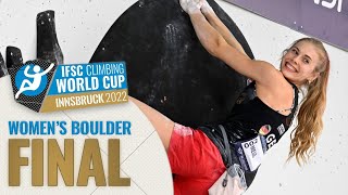 IFSC Women's Final World Cup Innsbruck 2022