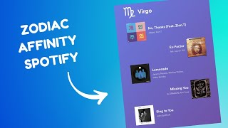 How To Do Zodiac Affinity Spotify 2022 | use Zodiac Affinity on Spotify screenshot 5