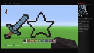Minecraft rainbow star pixel art 'tutorial'