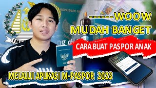 CARA MEMBUAT PASPOR UNTUK ANAK DIBAWAH 17 TAHUN/ TERBARU DAFTAR APLIKASI M-PASPOR ONLINE 2023 WAJIB screenshot 4