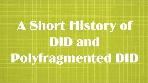 A Short History of DID and Polyfragmented DID- PPWC 2023