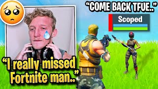 Tfue EMOTIONAL After FINALLY Returning to Fortnite with OLD Teammates!