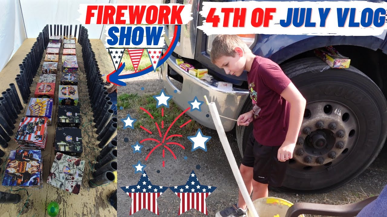 4TH OF JULY 2022 VLOG AND BACKYARD FIREWORK SHOW WITH MY TANNER