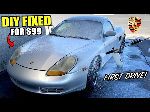 Fixing All The Problem On Our Cheap Porsche Boxster For Under $100!