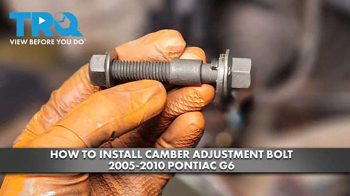 How to Install Camber Adjustment Bolt 2005-2010 Po...