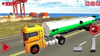 Oil Tanker Truck Transporter Driving Simulator Game - juego de Android screenshot 1