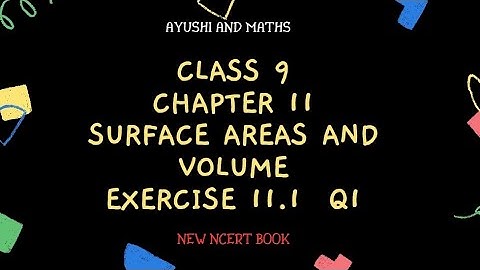 Class 9 | Maths Chapter 11 | Exercise 11.1 | Question 1