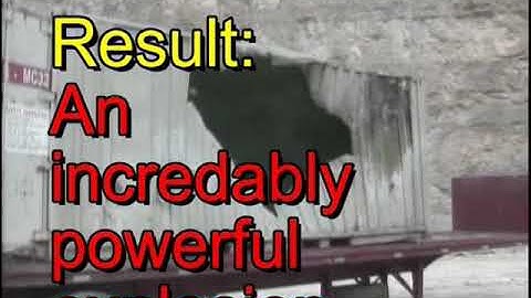 Fireworks Shells vs Cargo Container