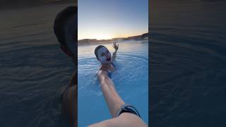 ALONE IN THE BLUE LAGOON 🤯 #bluelagoon #travelstories #icelandadventure #bucketlistdestinations