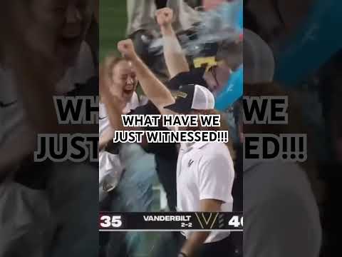 VANDY UPSETS NO. 1 ALABAMA! CRAZY UPSET! #collegefootball #upsetalert #shorts