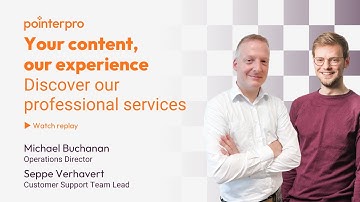Pointerpro Academy: Your content, our experience: discover our Professional Services ⎮ Pointerpro