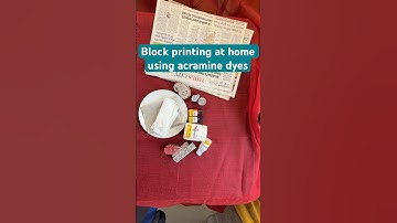 Block printing #blockprinting #fabricpainting #arttutorial #art #painting  #diy #asmr