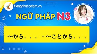 Học tiếng Nhật- Ngữ pháp Shinkanzen N3- Mẫu  ～から．．．・～ことから．．．