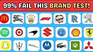 Guess 75 Logos in 10 Minutes: Can You Beat The Clock 99% Fail This Brand Test! #trivia