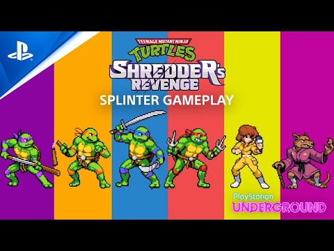 Teenage Mutant Ninja Turtles: Shredder's Revenge - Splinter Gameplay | PS Underground